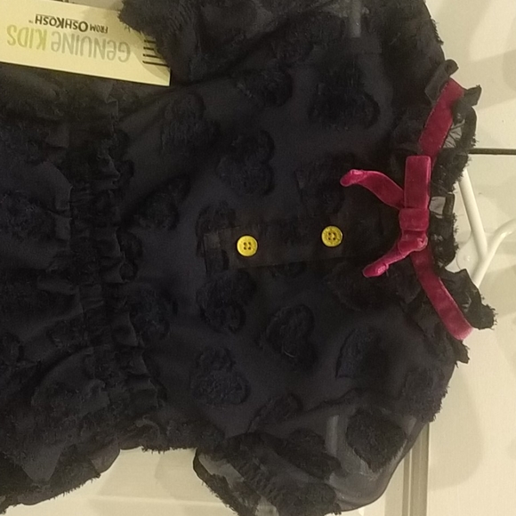 NWT Oshkosh Nightfall Blue Heart Dress - Picture 4 of 4